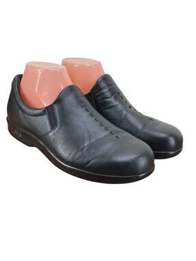 SAS Simplify Slip On Loafers Women’s Size 9.5 M Black Leather Comfort Shoes